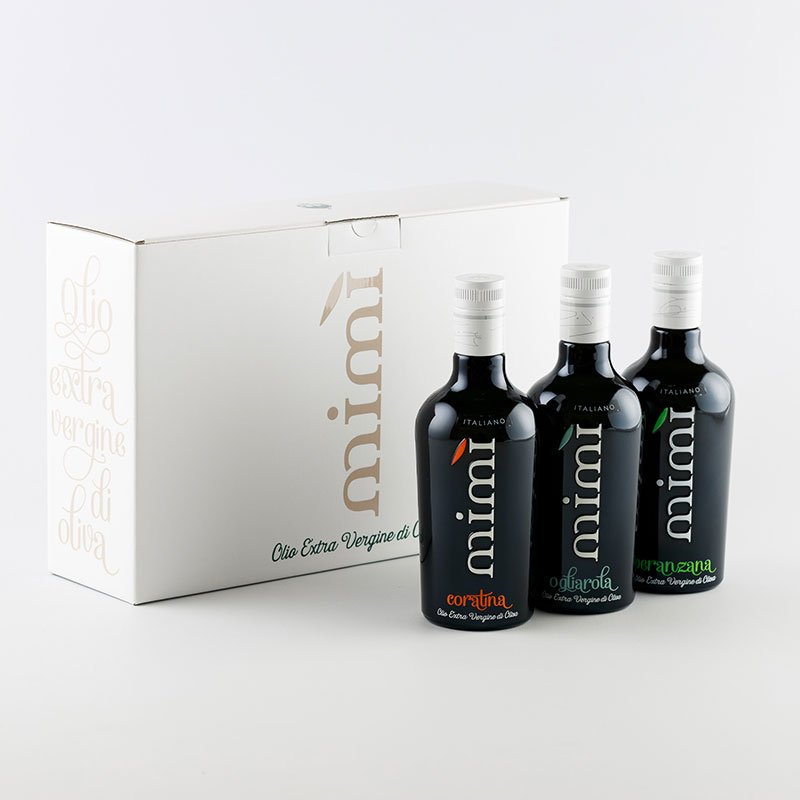 Confezione regalo olio 3 bottiglie - Olio Mimì