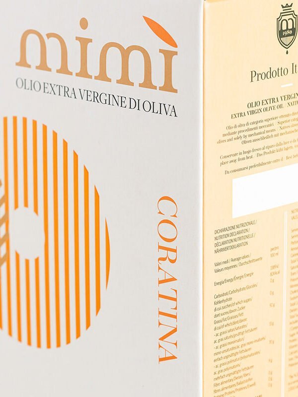 olio evo pugliese coratina bag in box